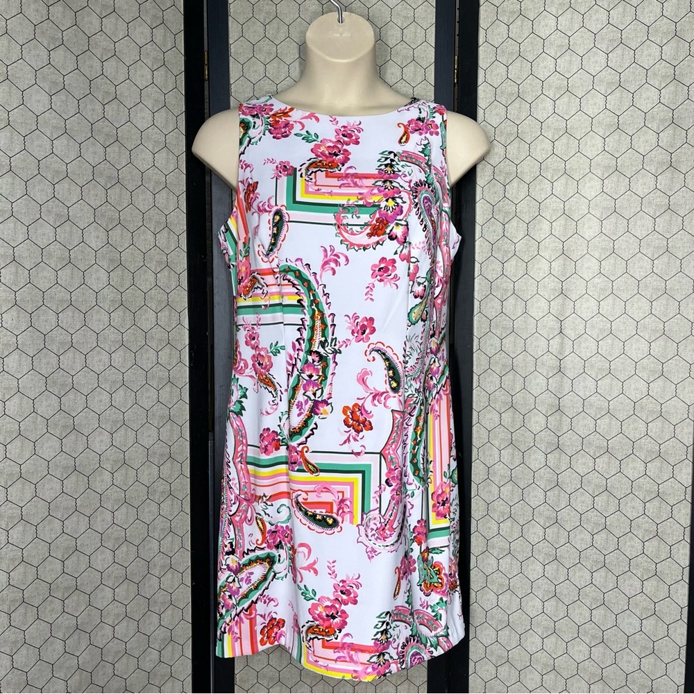 AGB Floral & Paisley Print Sheath Dress